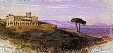 Edward Lear A View in the Roman Compagna painting